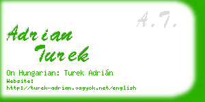 adrian turek business card